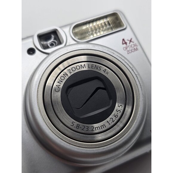 Canon PowerShot A530 5.0MP Digital Camera Silver READ-Small Black Line On Screen - Picture 15 of 16